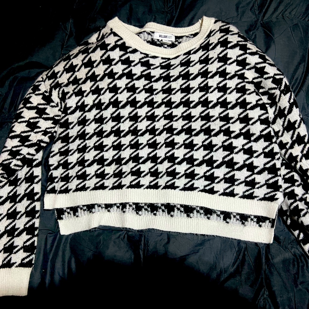 William Rast med houndstooth crop